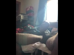 Jerking Off Until Huge Cumshot!!!