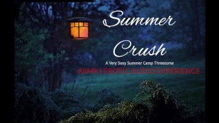 Sultry Camp Trio In A Downpour FFM Impulsive Passion Kinky ASMR Sensual Audio Tale For Men And Women