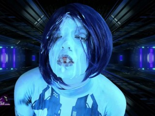 Compilação De Clipes Faciais De Halo Cortana Provocando, Chupando, Fodendo e Facial