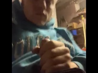Grinds solo masterbate cock