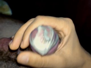 huge precum in condom