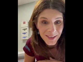 submissive slut, vertical video, naughty, doctors office