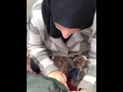 Preview 3 of Syrian Refugee Sucks Cocks In German Forrest