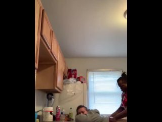 vertical video, kitchen sex, mature, big ass