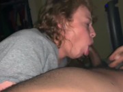 Preview 1 of Redhead White Teen Sucks Big Black Dick 2
