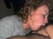 Preview 6 of Redhead White Teen Sucks Big Black Dick 2