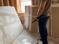 PAINTING MY MASTERPIECE - PISS ON DRYWALL ;)