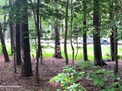 Stripping out of my clothes and lingerie roadside