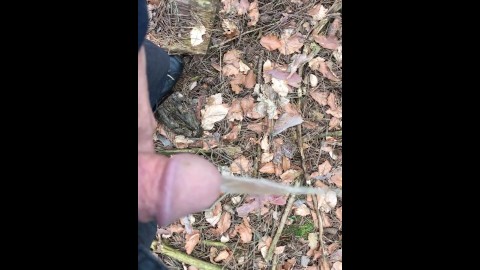 pissing in the wood