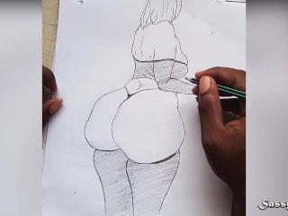 chubby, big tits, big ass ebony, public