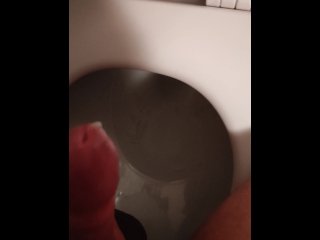 Shooting off in the toilet
