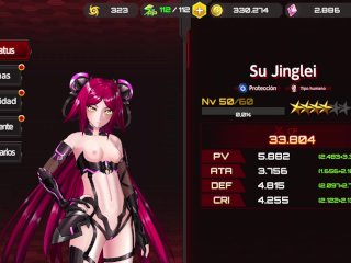 small boobs, action taimanin, game, cartoon