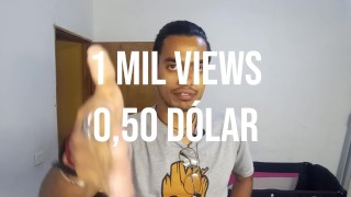 Skinny Man Convinces To Record Porn For Money