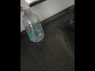 Jerking bosses  toilet