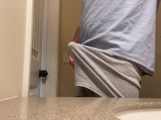 exclusive, big dick, amateur, cum in underwear