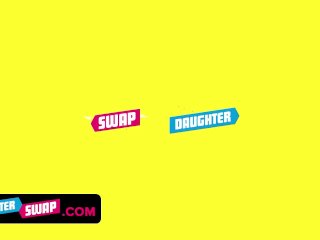 Daughter Swap - Two Passionate Stepdaughters Decide To Seduce Their Stepdads And Swallow Their Cum screenshot number 0