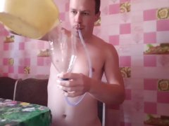 I'm trying to burst my stomach