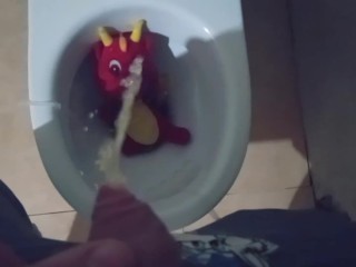 Red Dragon Drake Peeing #2