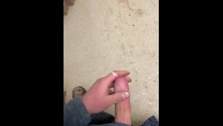 Quick cum at work 