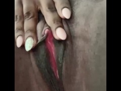 Black Girl Pussy Rubbing Blue Lace