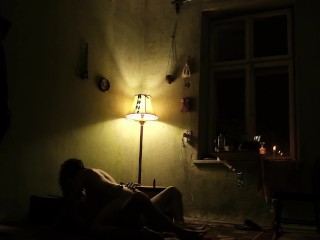 Evening sex with_beautiful silhouette lighting
