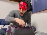 Preview 1 of Japanese chubby man, Riding Fucking Machines, feel hard Prostate Orgasm