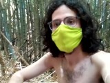 i go to the woods outside home to jerk off / first time, i was nervous