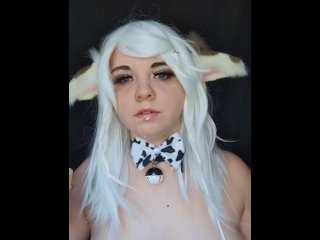 Thicc Cow Plays with Milk