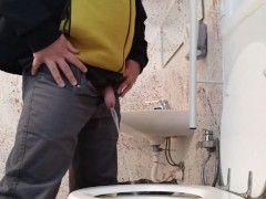public toilet pee