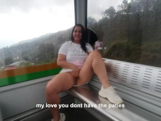 They Catch me Fucking in the Cable Car of Medellin Colombia Kathalina7777 Exhibitionist forever