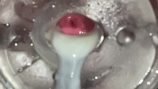 Cum Is Ejected From The Fleshlight By Cock