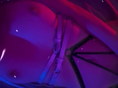 ♡ ANDROID-GIRL IN HARNESS SHOW HER BODY PART 2 ♡