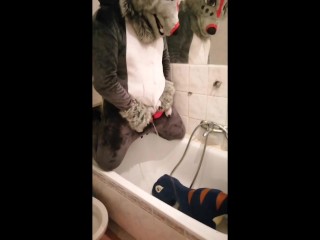 🐺blue Dinosaur and Freddy Wolf Peeing#1🐺