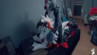 🐺Lycanrock dusk form and Freddy wolf Fun#1🐺