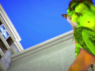 Furry Hentai - Lizard x Human Wolf Fucked(Uncensored)