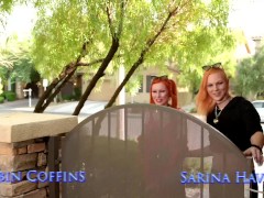 Video Robin's 1st Gangbang! 3 T-girls, 1 Pussy ft Robin Coffins, TS Foxxy, Nikki Vicious and Sarina Havok