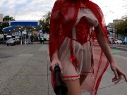 Preview 3 of Teaser- Halloween 2021 Sheer Red Riding Hood No Panties