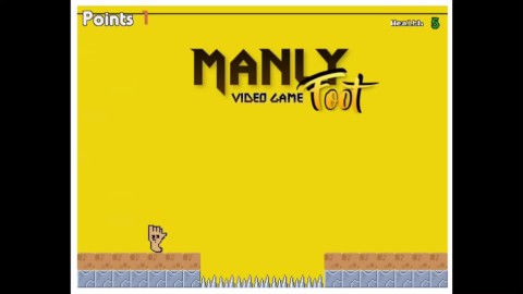 MANLYFOOT - 8bit retro style arcade game - Play as my foot and avoid enemy’s such as stinky socks