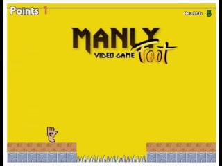 MANLYFOOT - Juego Arcade De Estilo Retro De 8 Bits - Juega Como Mi Pie y Evita Los Enemigos Como Calcetines Apestosos