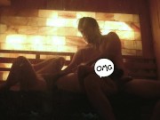 Preview 1 of Wet Lotus & DickTator steamy sauna session