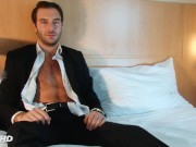 Preview 2 of real French straight Banker gets wanked by a guy in spite of him !
