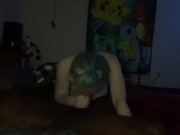 Preview 2 of FINALE Cum on back after doggy. Deep throating blowjob. Hard doggy
