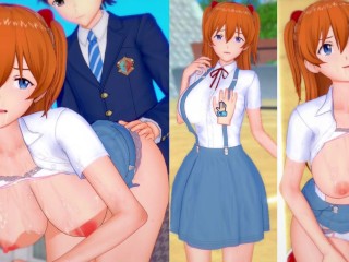 [hentai Game Koikatsu! ] Sex s re Nula Velké Kozy Evangelion Asuka.3DCG Erotické Anime Video.