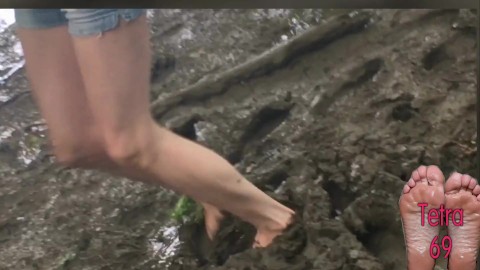 DIRTY FEET MUDD PLAY FOOT FETISH