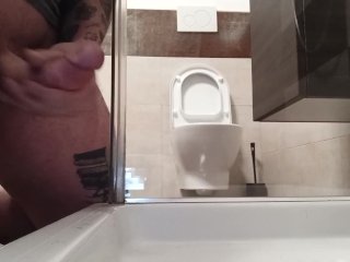Young man masturbation