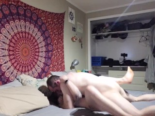 Reverse Cowgirl has Facesitting Orgasm and Gets Filled With Cum AliceWeaver