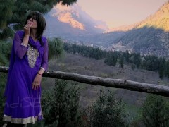Randi Smoking in verandah of Himalayan restaurant 