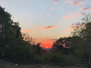 Закат на открытом воздухе - интересное место