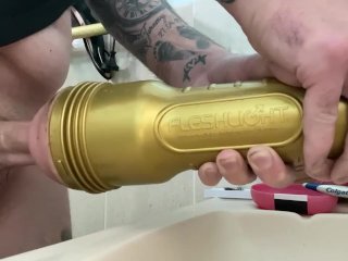 pussy toy, solo male, solo male fleshlight, amateur