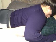 Preview 5 of Swallowing a load after a 30 minute blowjob (side view)